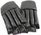 XL Black Cut finger Punching Bag Mitts